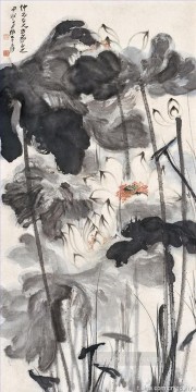 Chang dai chien ロータス 7 繁体字中国語 Oil Paintings
